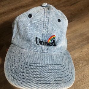 (Two hats) adidas hat and pride hat